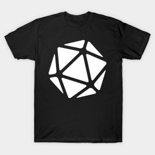 Blank D20 Logo (White Print) T-Shirt